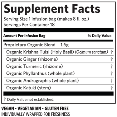 Tulsi Cleanse 18 Bags Organic India Supplement - Conners Clinic